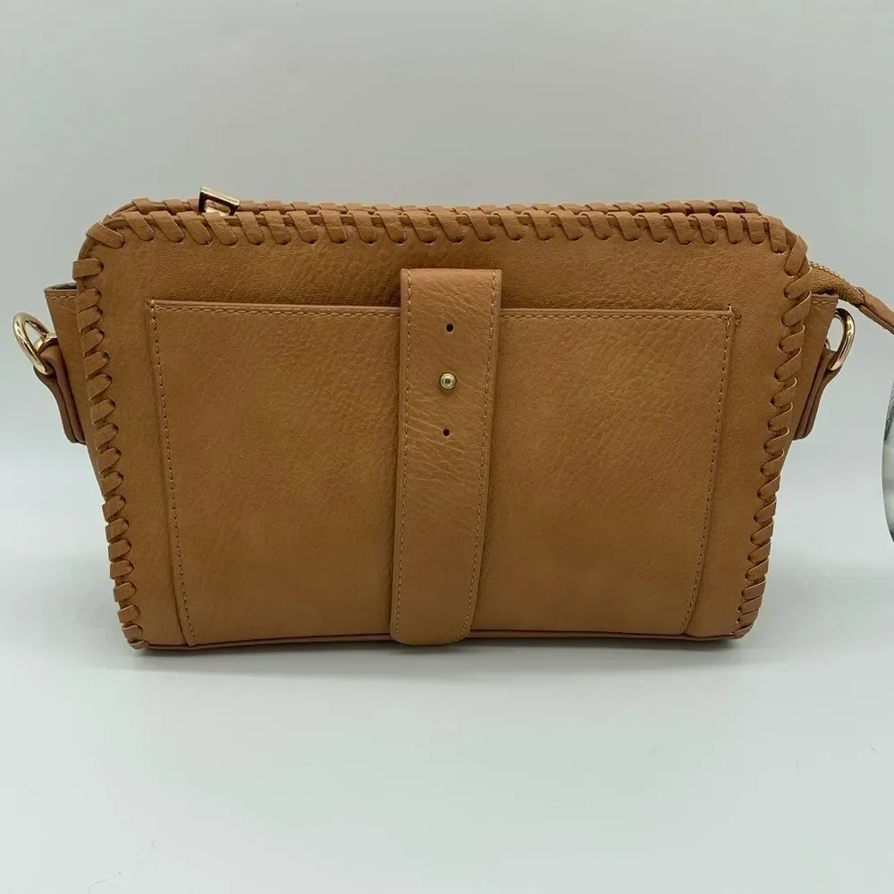 Brown Faux Leather Crossbody - Picture 2 of 4